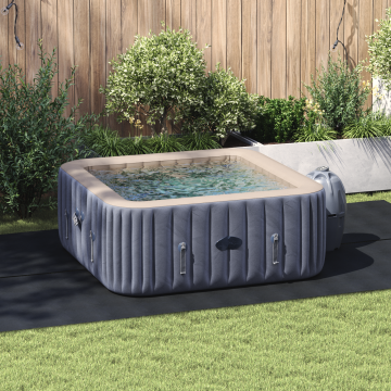 vidaXL Capac Piscină Dreptunghiulară Negru Plastic 420 x 220 cm