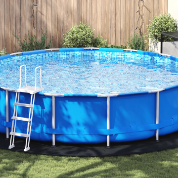vidaXL Cască Rotundă pentru Piscină Negru Polietilenă Ø 550 cm Durabilă