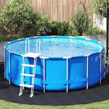 vidaXL Folie pentru Bază de Piscină Negru Ø 306 cm