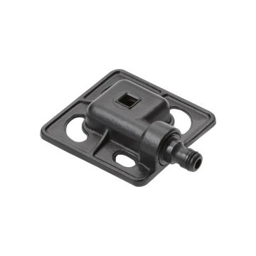 Aspersor staționar pătrat din aluminiu Fiskars, negru