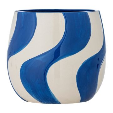 Ghiveci decorativ din gresie pictată manual ø 20,5 cm Romy – Bloomingville