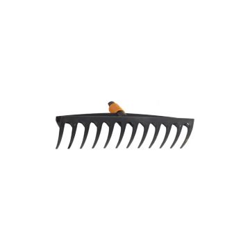 Greblă din compozit din fibră de sticlă cu 12 vârfuri Fiskars Quikfit, negru
