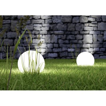Lampa de gradina Bolo, RL, 30x60.3 cm, 23W, 1x E27, plastic, alb