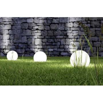 Lampa de gradina Bolo, RL, 40x71.3 cm, 23W, 1x E27, plastic, alb