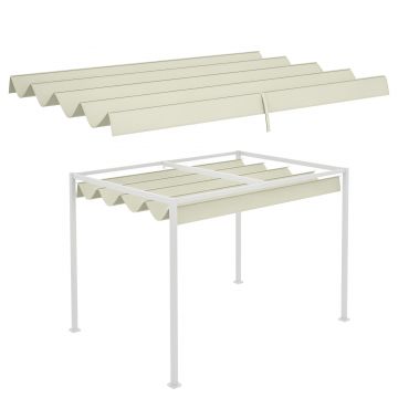 Outsunny Acoperiș de schimb pentru pergolă, material de înlocuire, protecție solară Anti-UV 30+ pentru pergolă de 3 x 2 m | Aosom Romania