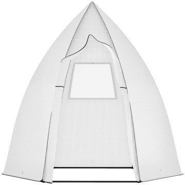 Outsunny Mini Șopron pentru Plantare cu Uși Rulante pentru Grădină și Balcon Protecție iarna Alb 160 x 140 x 180 cm | Aosom Romania Outsunny Mini Șopron pentru Plantare cu Uși Rulante pentru Grădină și Balcon Protecție iarna Alb 160 x 140 x 180 cm | Aosom Romania