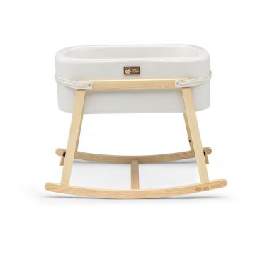 Pătuț leagăn alb/natural Hier – Kalune Design