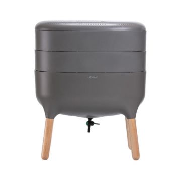 Coș pentru compost gri 21,7 l Urbalive – Plastia