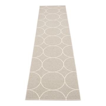 Covor tip traversă pentru interior și exterior crem 70x300 cm Boo Linen – Pappelina