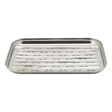 Tavă din oțel inoxidabil pentru grătar Cattara Baron, 34 x 24 cm